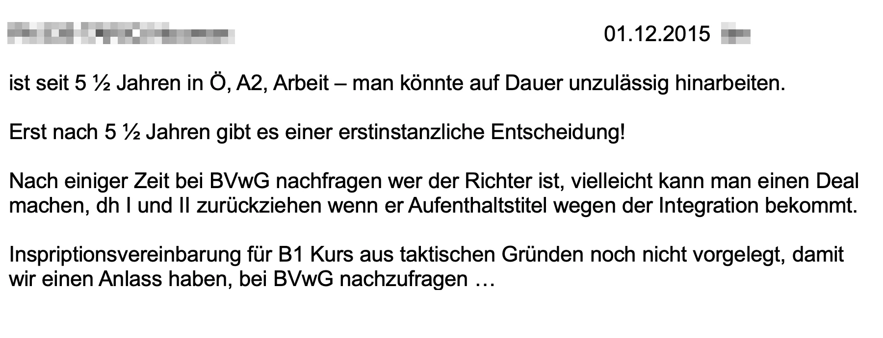 Screenshot aus den Dokumenten des Wiener Asylvereins